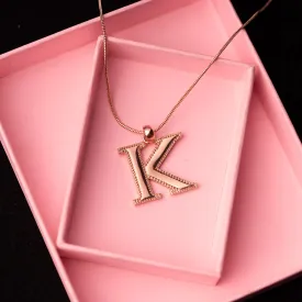 Estele - Charm K Rosegold Pendant