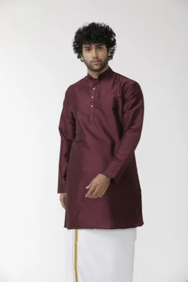 Ethnix - Brown Long Kurta for Men | Uathayam