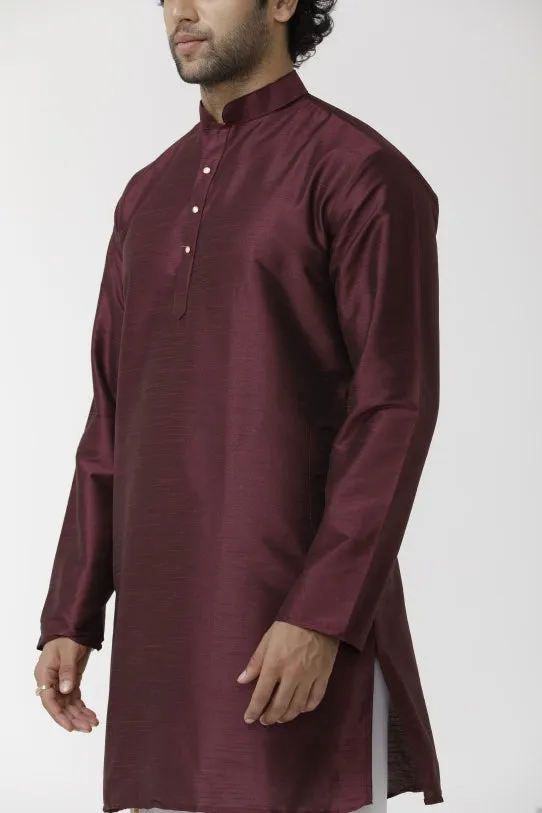 Ethnix - Brown Long Kurta for Men | Uathayam