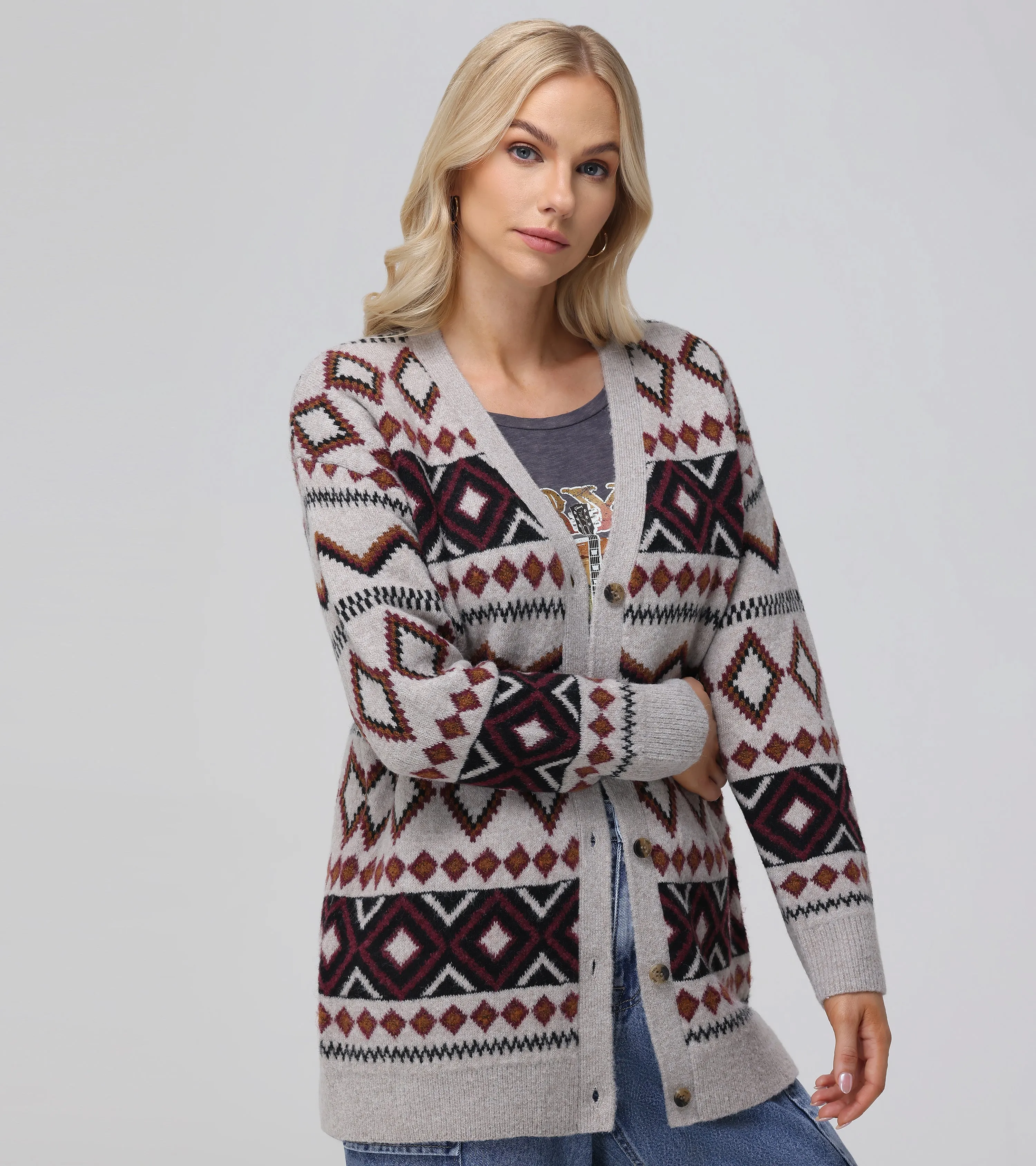 Fairisle Boyfriend Cardigan