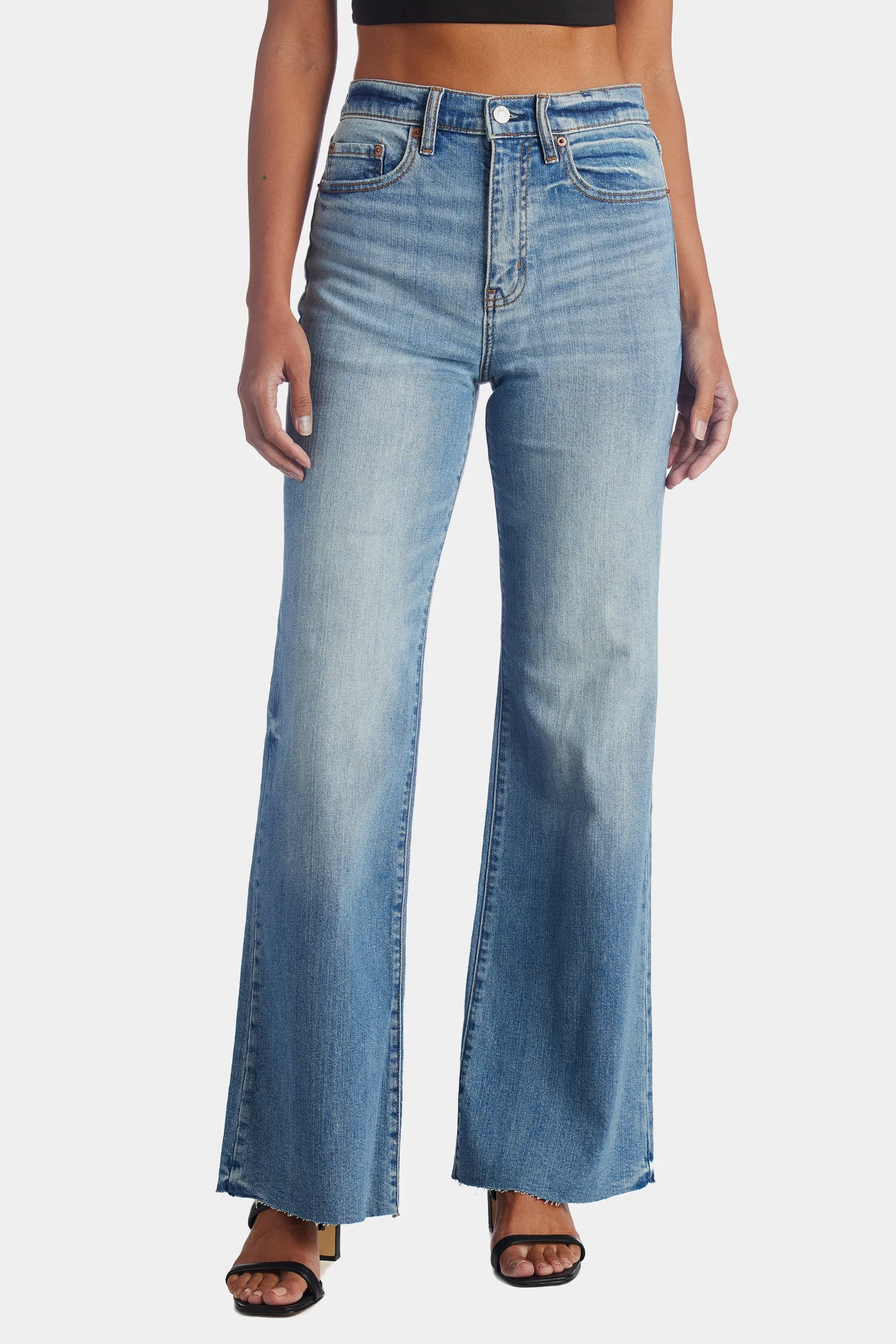 Far Out High Rise Wide Leg Jeans