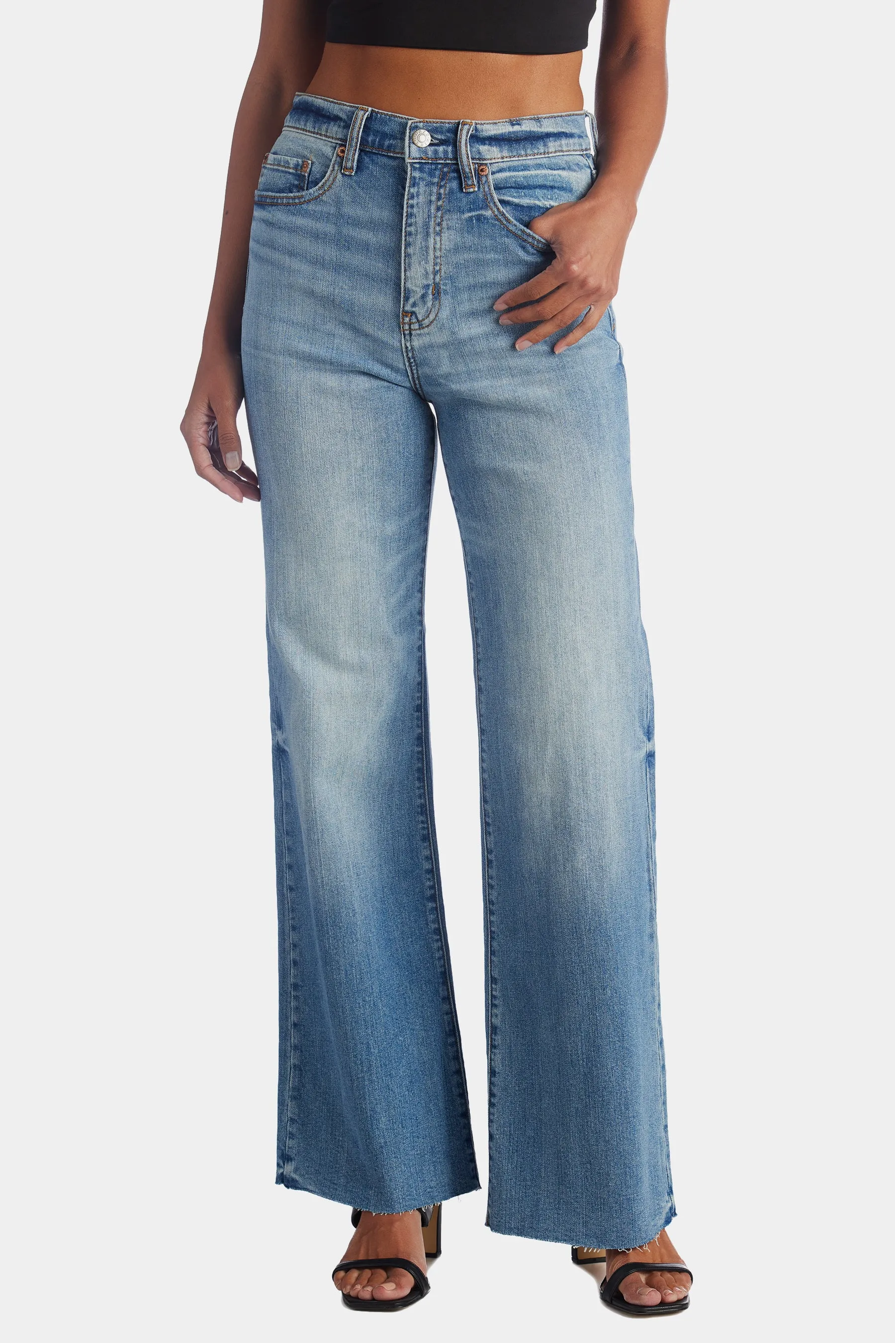 Far Out High Rise Wide Leg Jeans