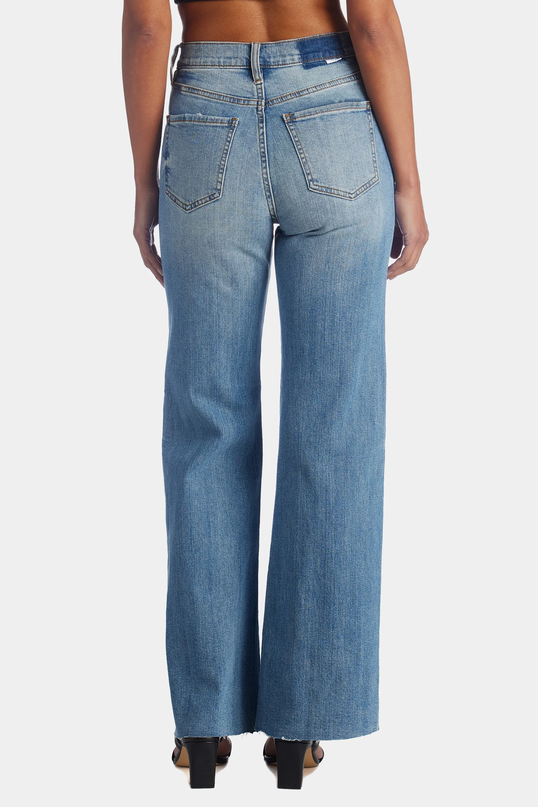 Far Out High Rise Wide Leg Jeans