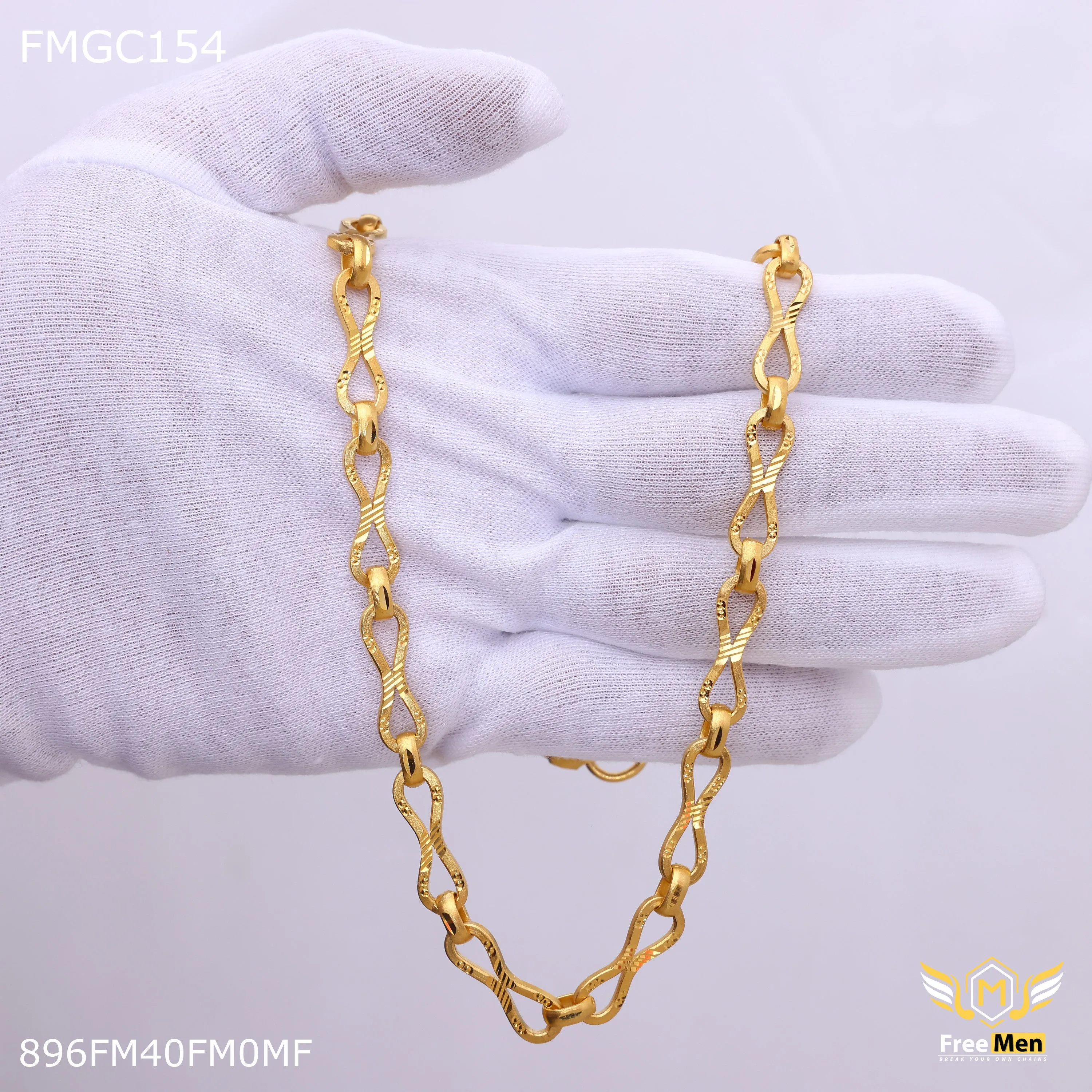 Freemen Gold Plated Infinite Chain for Men - FMGC154