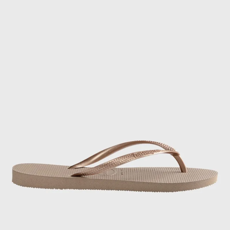 Havaianas Womens Slim Sandals Rose Gold _ 160886 _ Rose Gold