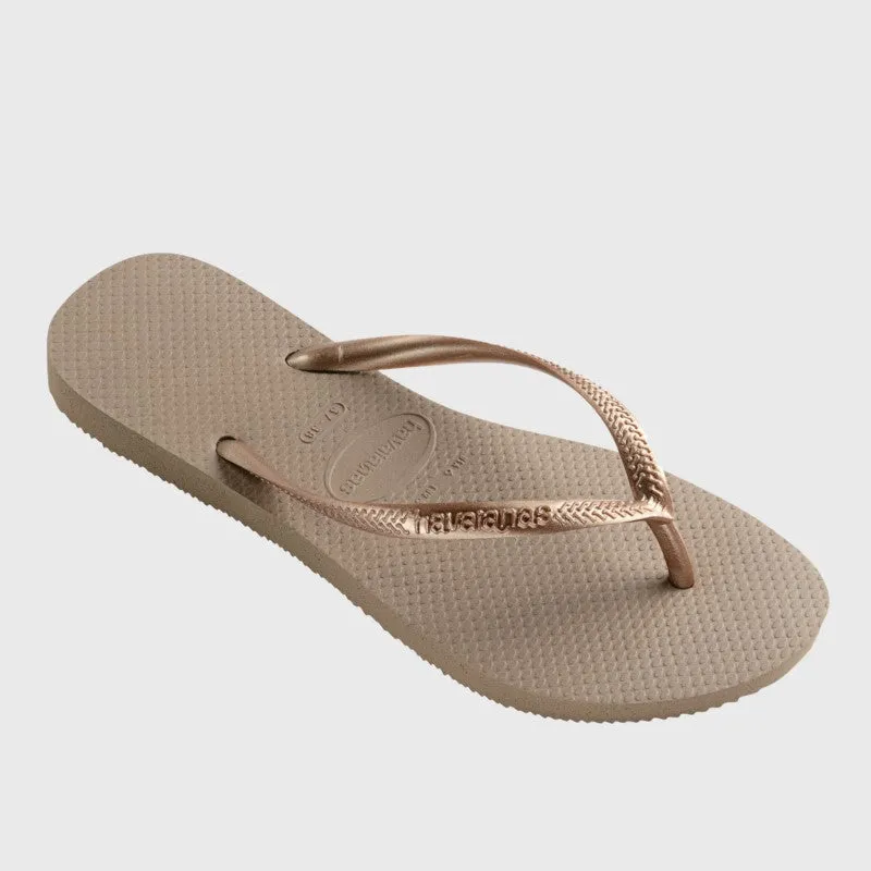 Havaianas Womens Slim Sandals Rose Gold _ 160886 _ Rose Gold