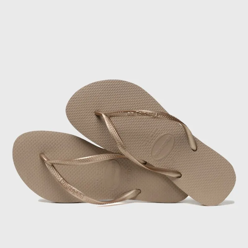 Havaianas Womens Slim Sandals Rose Gold _ 160886 _ Rose Gold