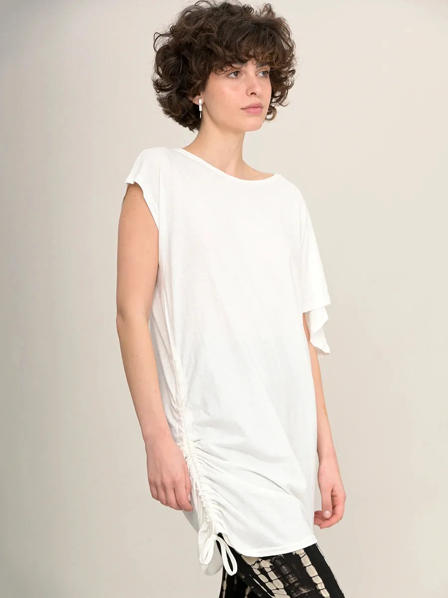 Hemp Organic Cotton Asymmetric T-Shirt - Long