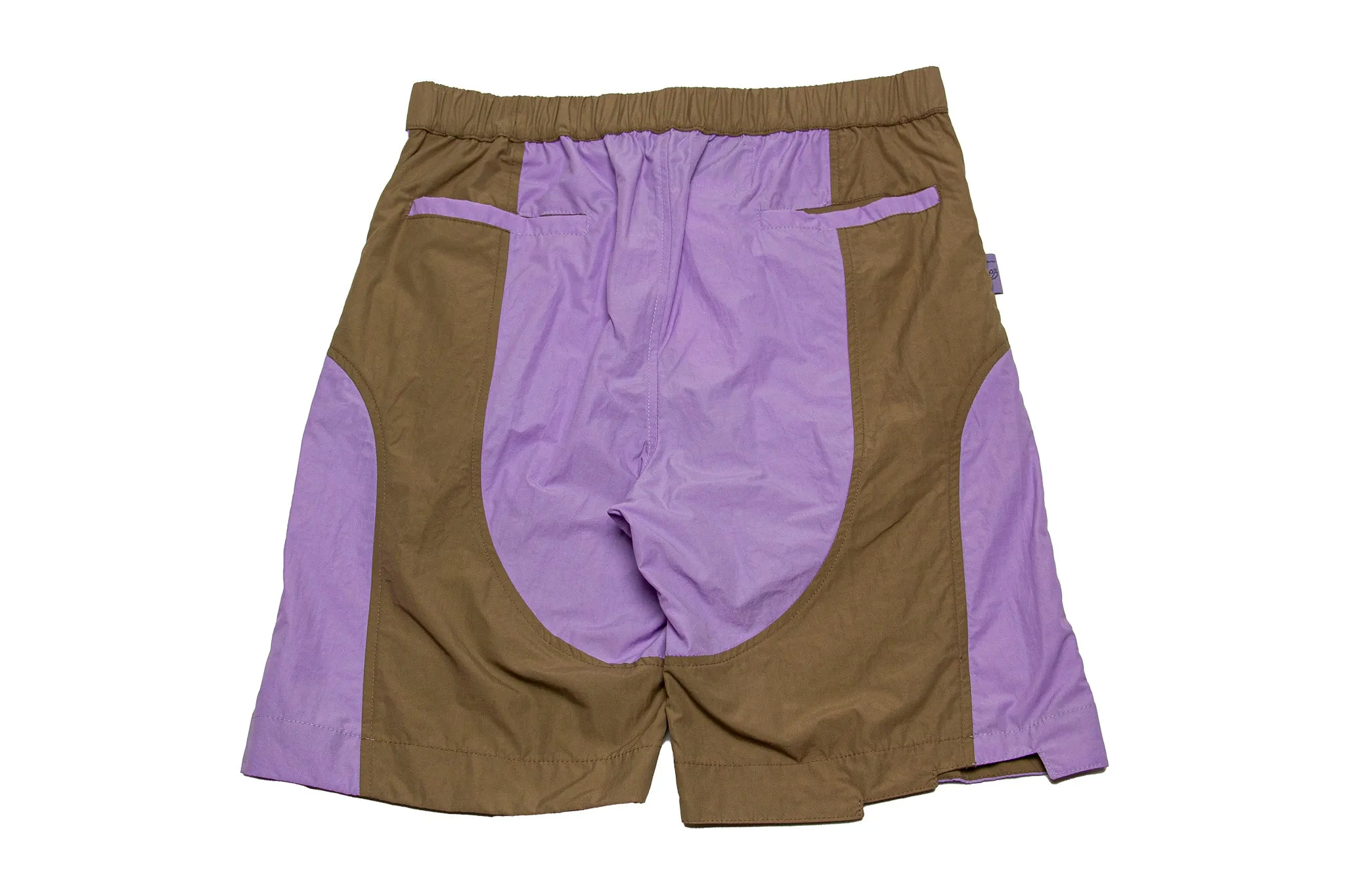 Hermanos Koumori Bicolor Shorts "Dark Brown & Lilac Heaven"