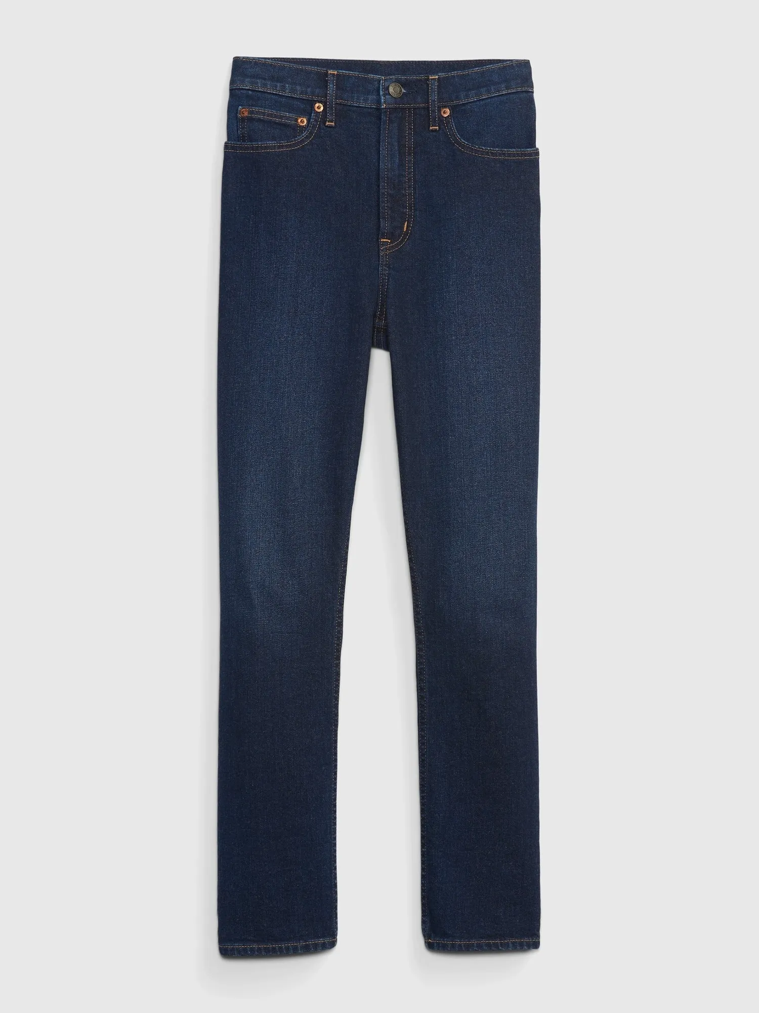 High Rise Vintage Slim Jeans with Washwell