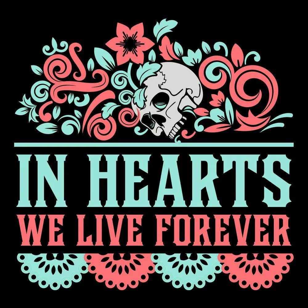 In Hearts We Live Forever T-Shirt - Black