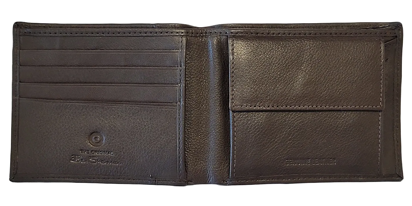 Irvine Bill Fold Leather Wallet - Brown