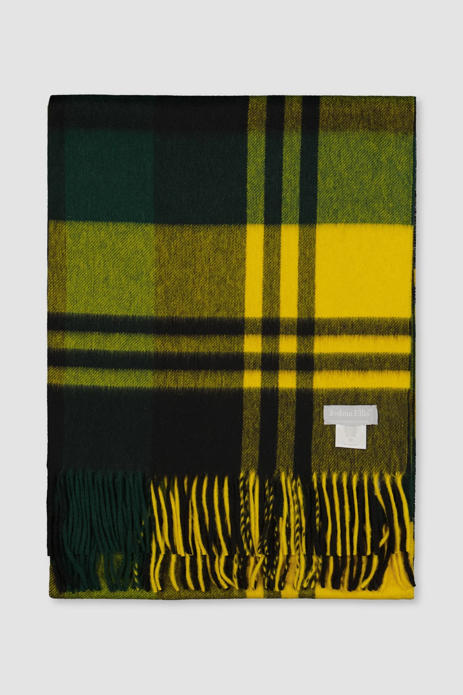 Joshua Ellis Yellow Primary Black Watch Scarf