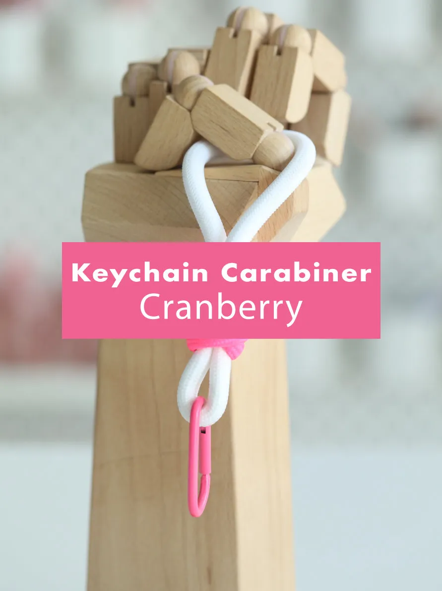 Keychain Accessory | Woven Rope with Carabiner Fluorescent Pendant Phone Strap