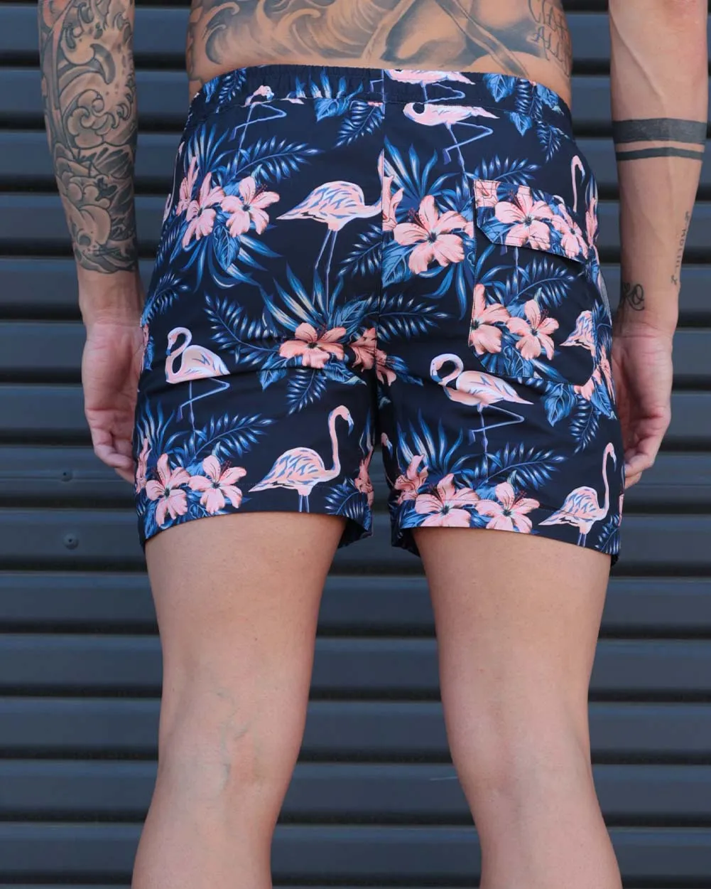 Lost in Paradise Flamingo Shorts