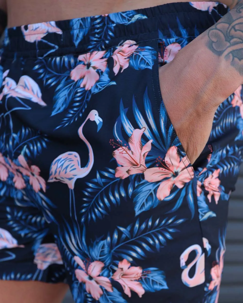 Lost in Paradise Flamingo Shorts