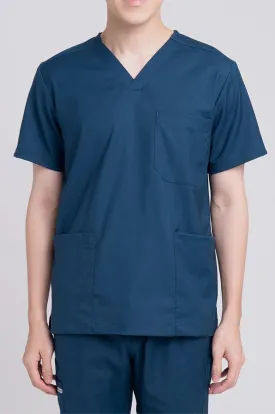 Lucas Teal Scrub Top, Men