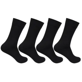 Men Cotton Plain Socks- Pack of 4