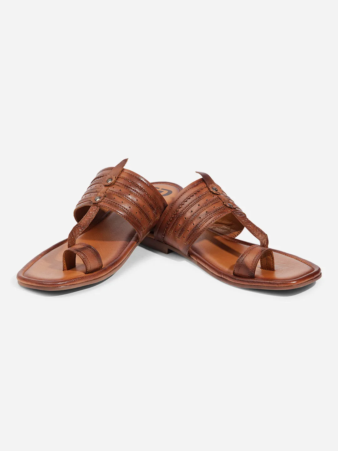 Men Tan Sandal / Slipper (ID4231)