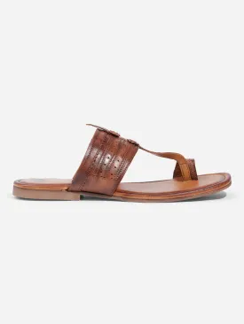 Men Tan Sandal / Slipper (ID4231)