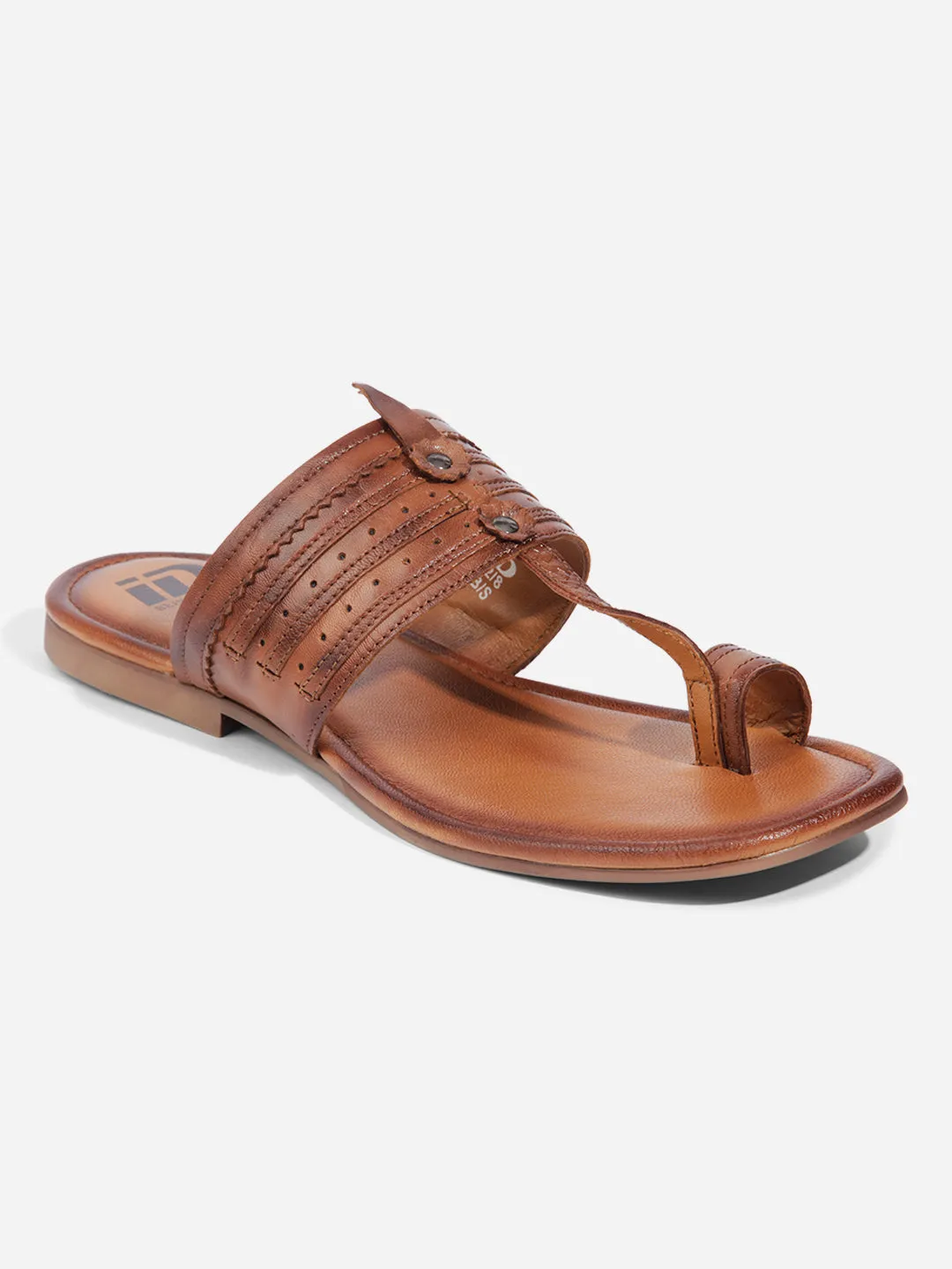 Men Tan Sandal / Slipper (ID4231)