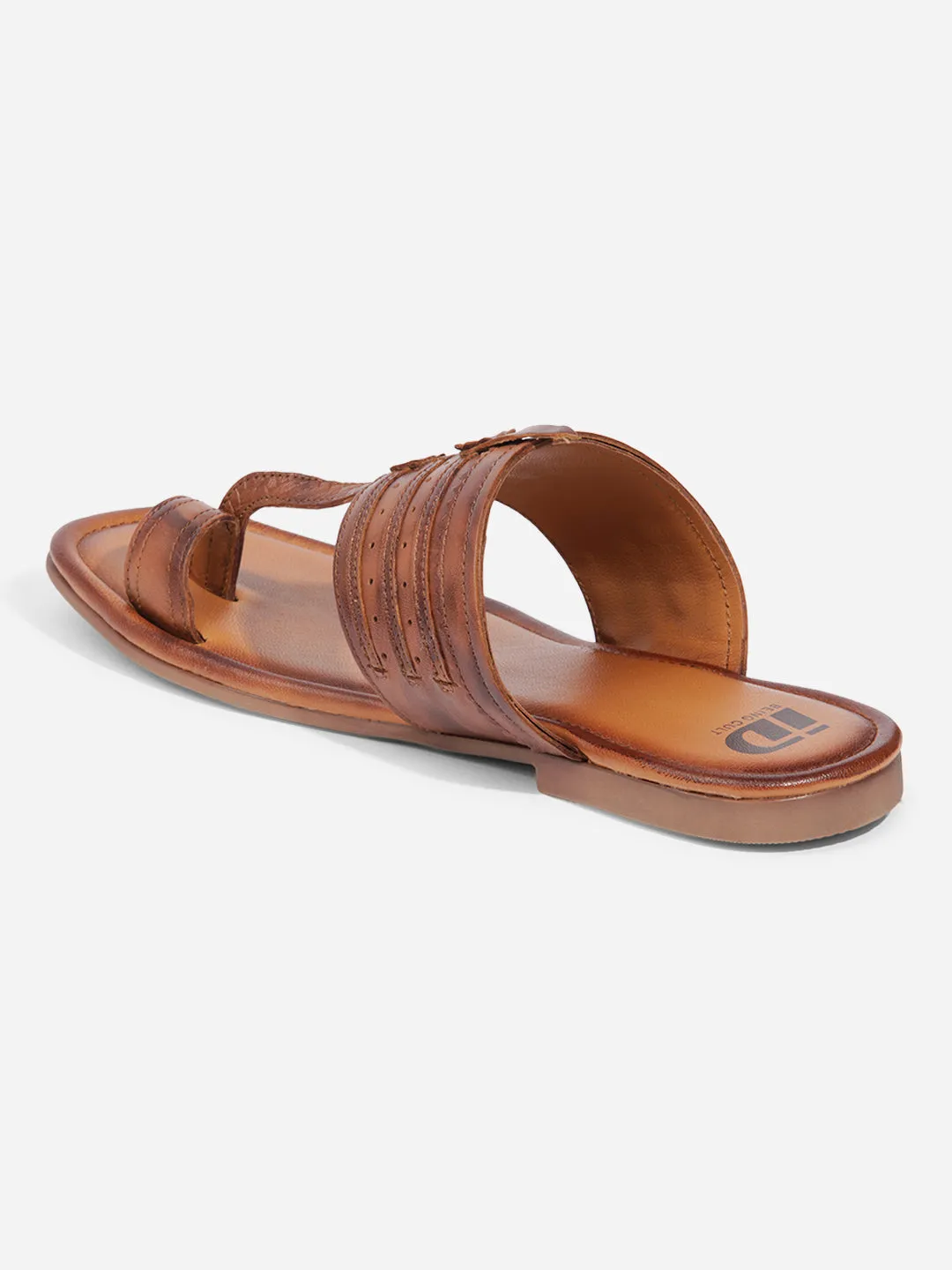 Men Tan Sandal / Slipper (ID4231)