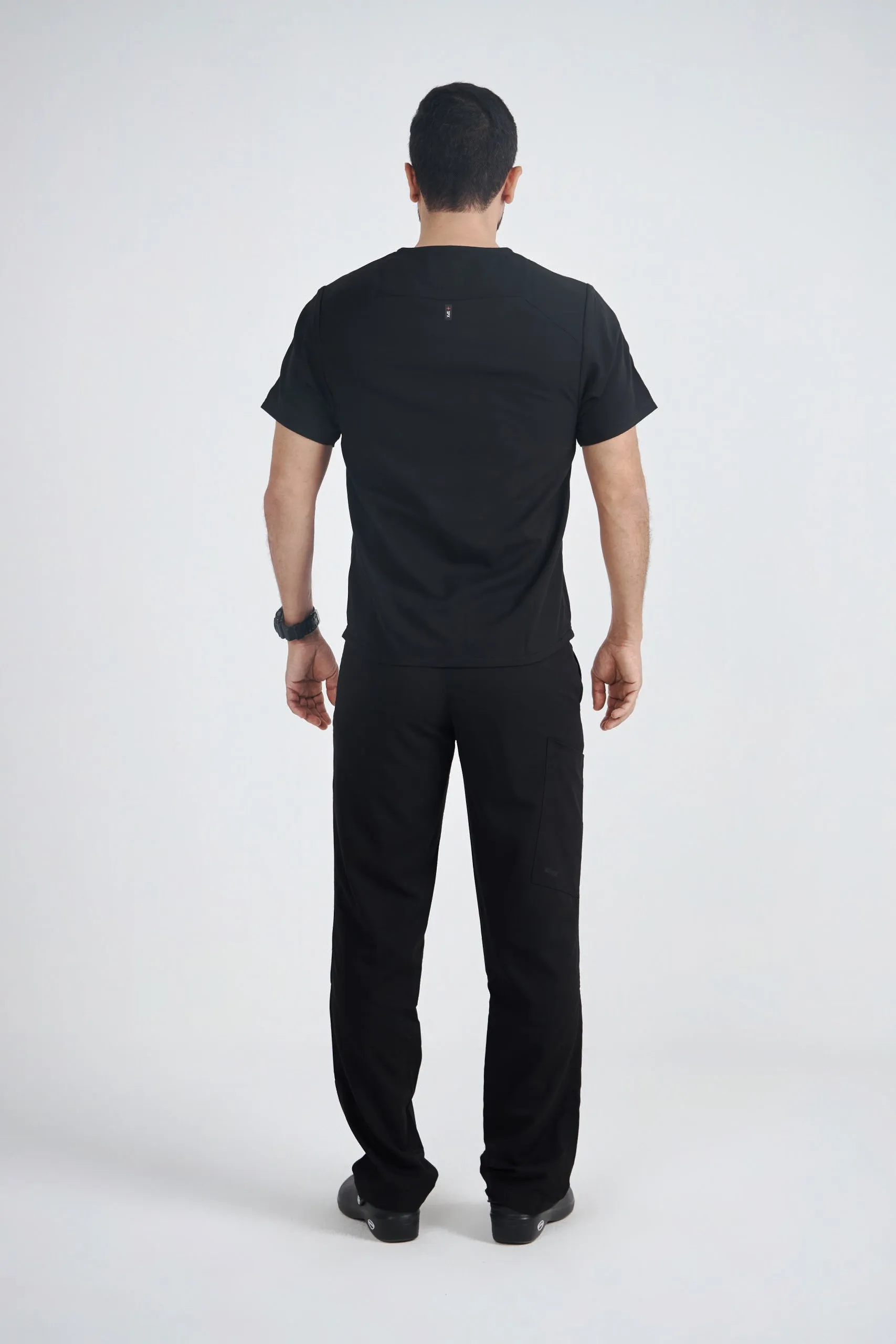 Men's Spandex V-Neck Wesley Scrub Set