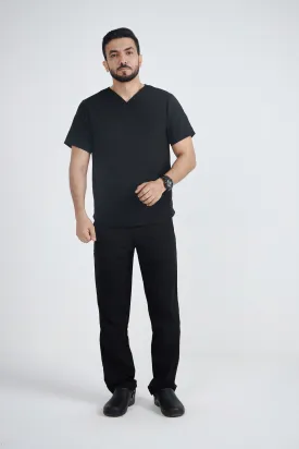 Men's Spandex V-Neck Wesley Scrub Set