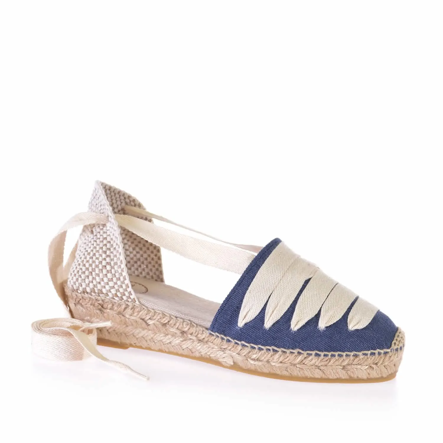 Multicolor Cotton Blend Wedge Espadrille for Women - Gavet