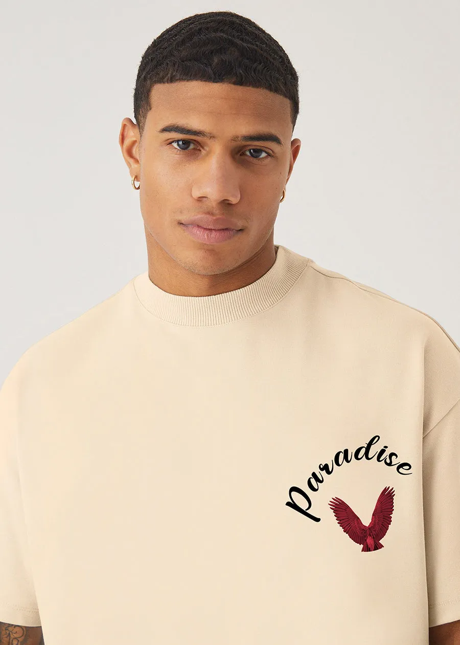 Paradise Men Oversized Printed T-Shirt