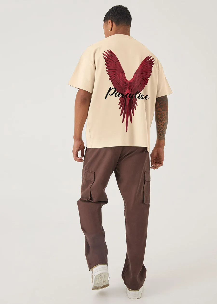 Paradise Men Oversized Printed T-Shirt