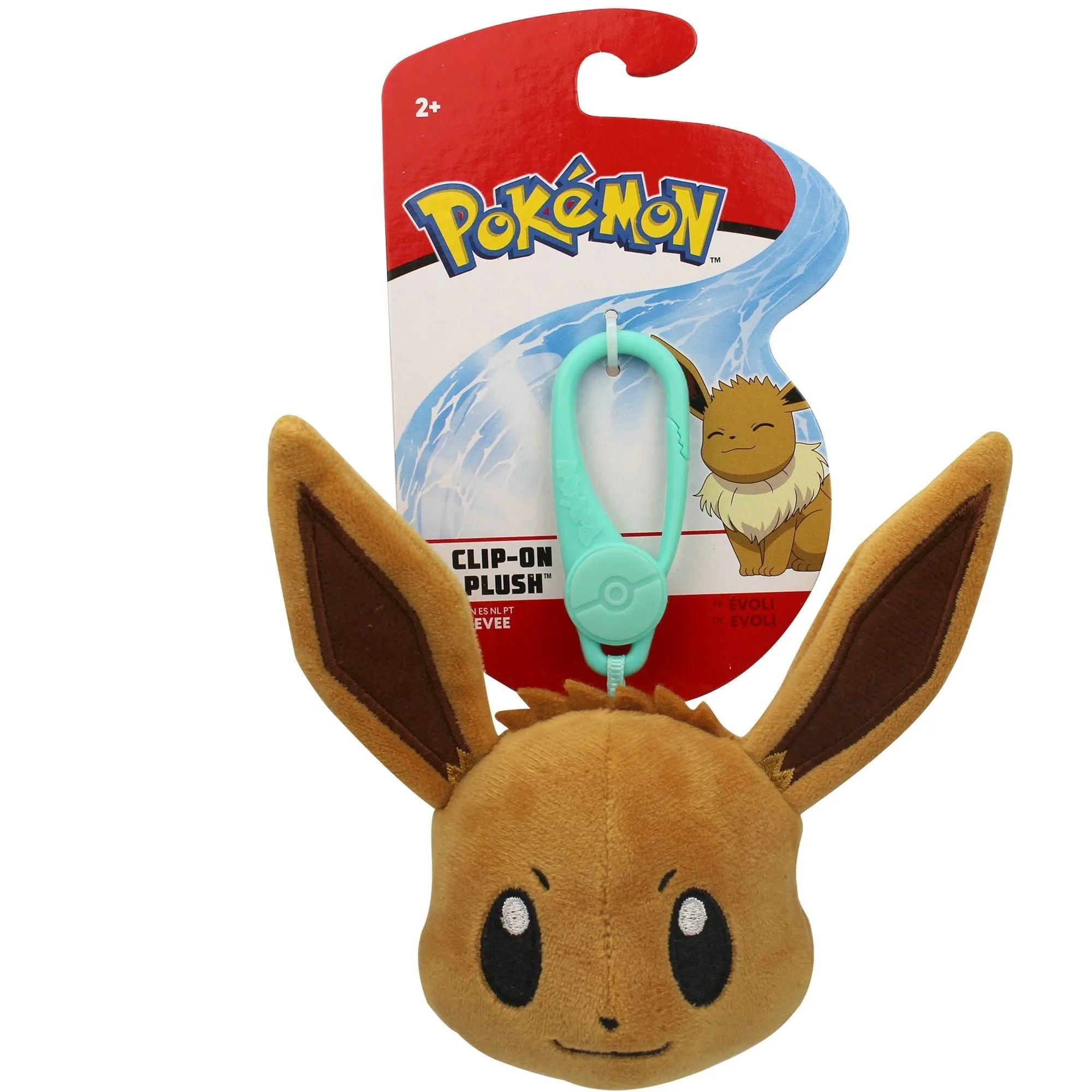 Pokemon Clip-On Plush Eevee