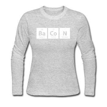 "BaCoN" - Women's Long Sleeve T-Shirt