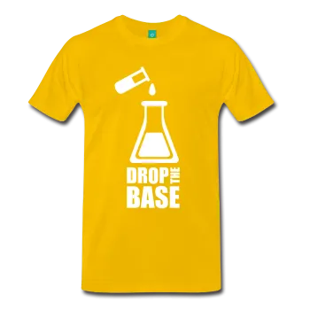 "Drop the Base" (white) - Men's T-Shirt