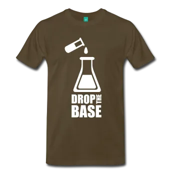 "Drop the Base" (white) - Men's T-Shirt