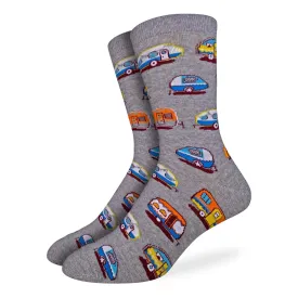 "Happy Camper" Crew Socks by Good Luck Sock