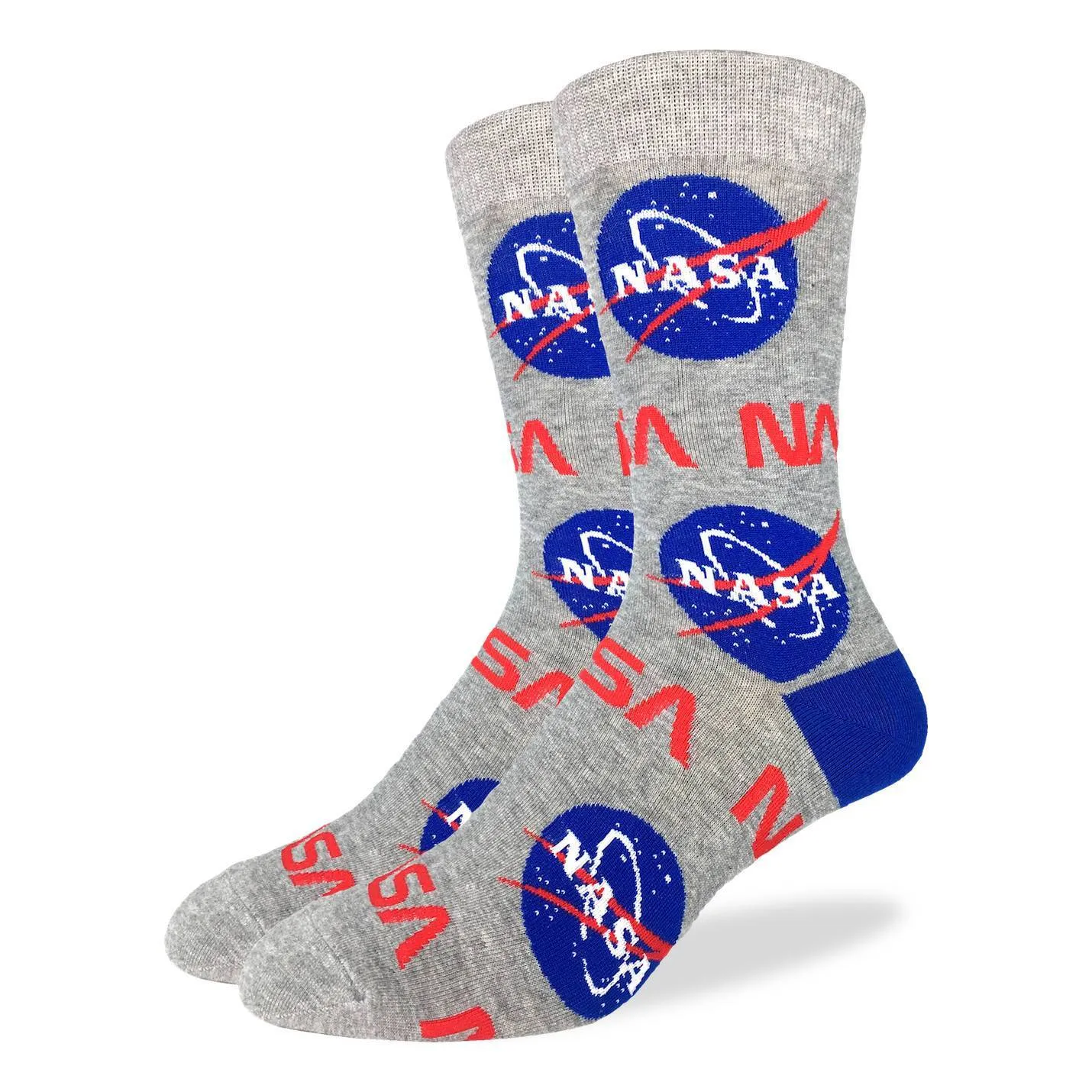 "NASA" Cotton Crew Socks by Good Luck Sock