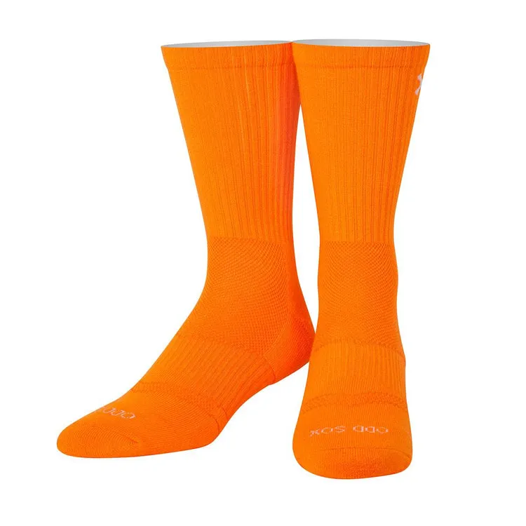 "Orange Basix" Fashion Crew by ODD Sox - Large