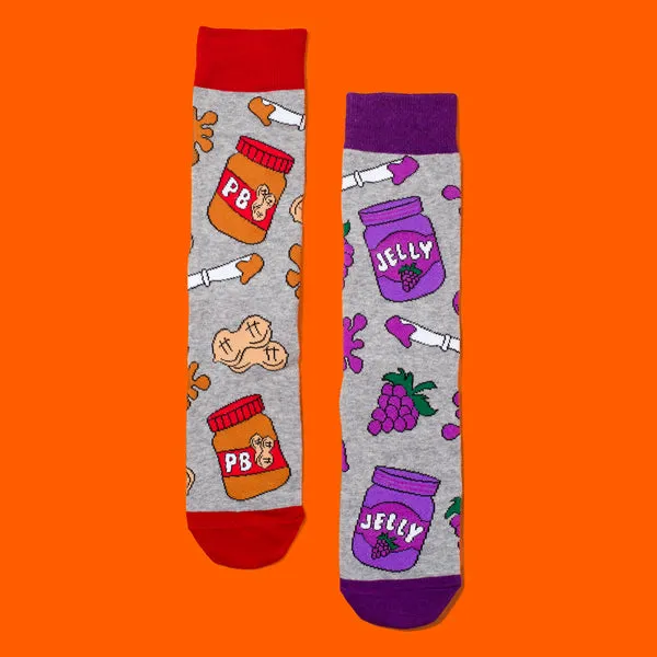 "PB & J" Cotton Crew Socks by Main & Local