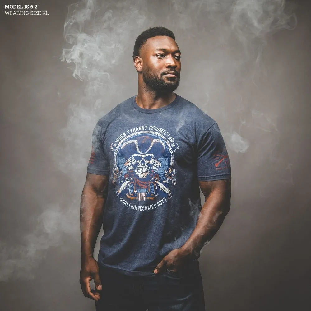 Rebellion Becomes Duty T-Shirt - Midnight Navy