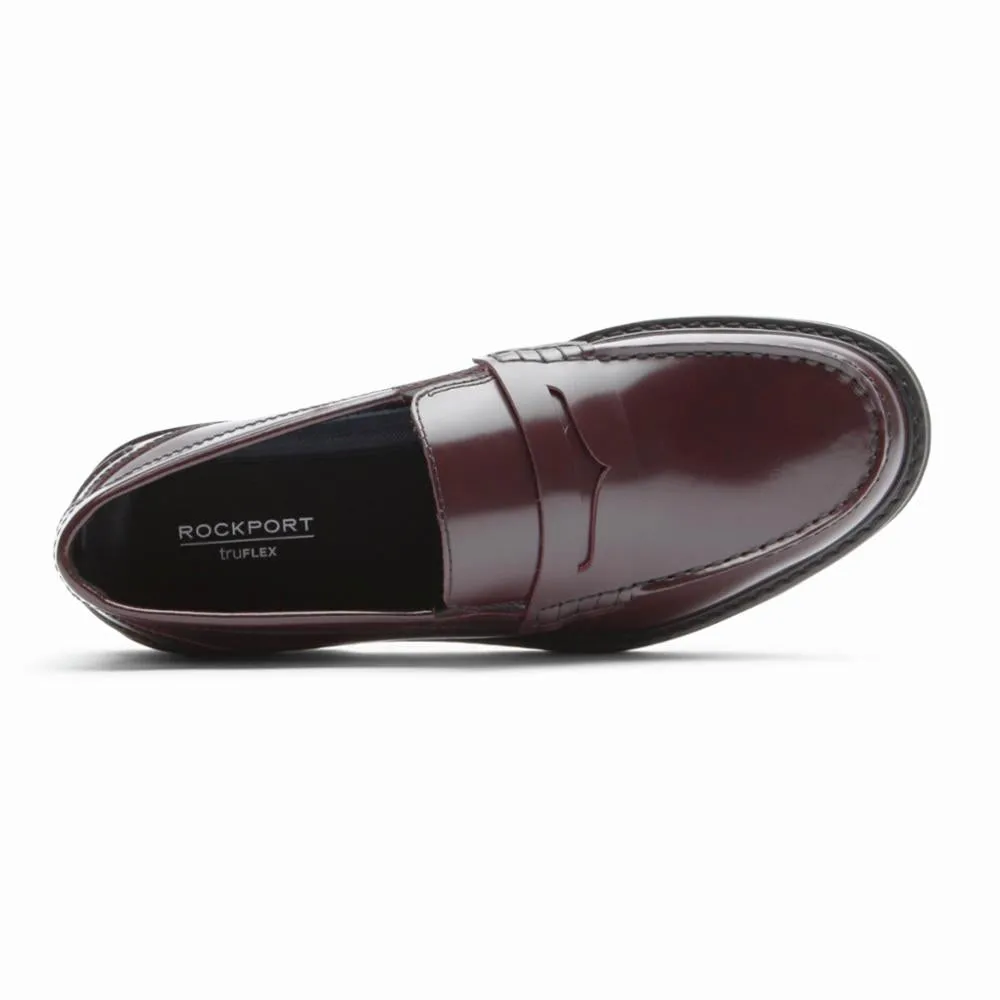 Rockport Men BEDFORD PENNY BURGUNDY BOX