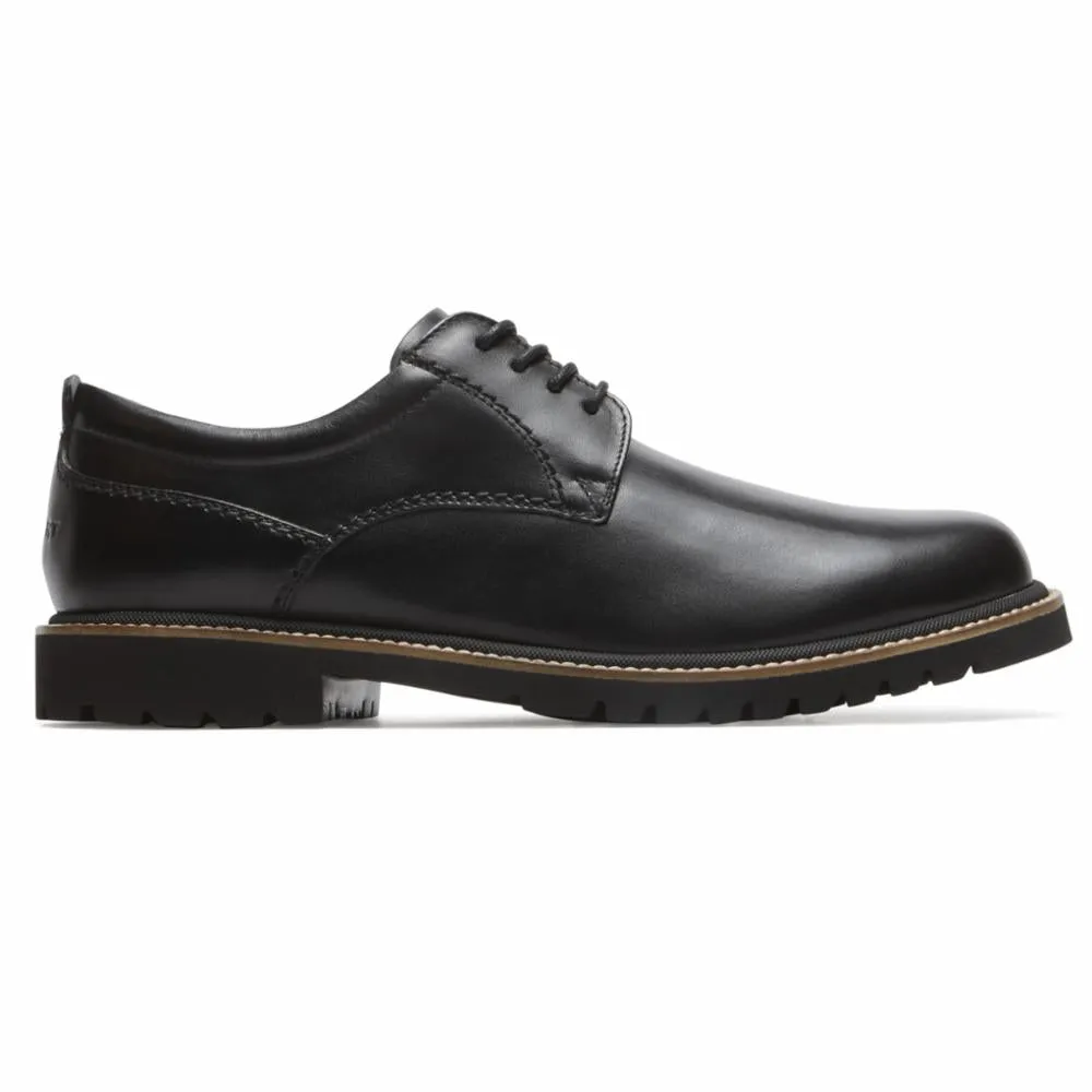 Rockport Men MARSHALL PT OXFORD BLACK/LEATHER