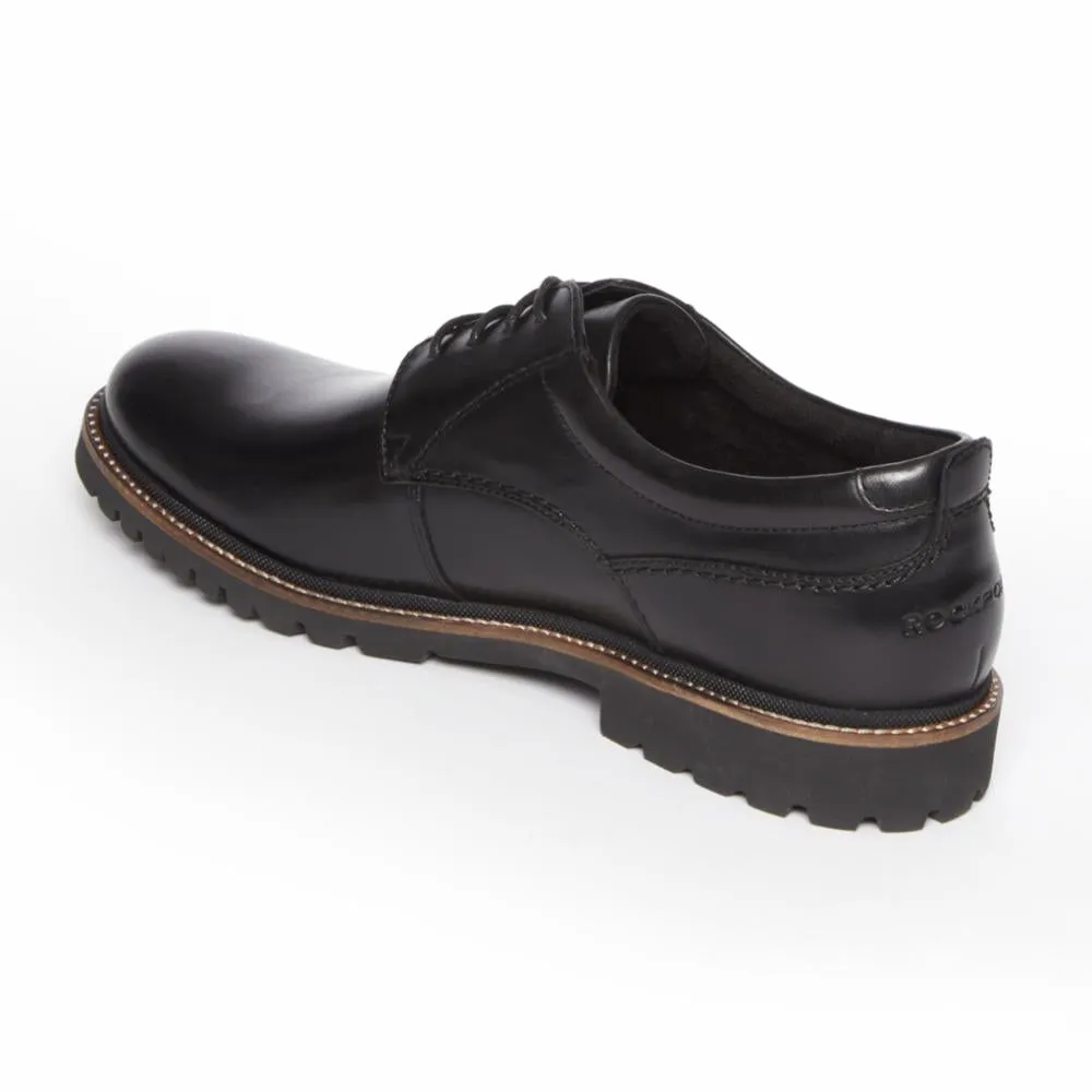 Rockport Men MARSHALL PT OXFORD BLACK/LEATHER