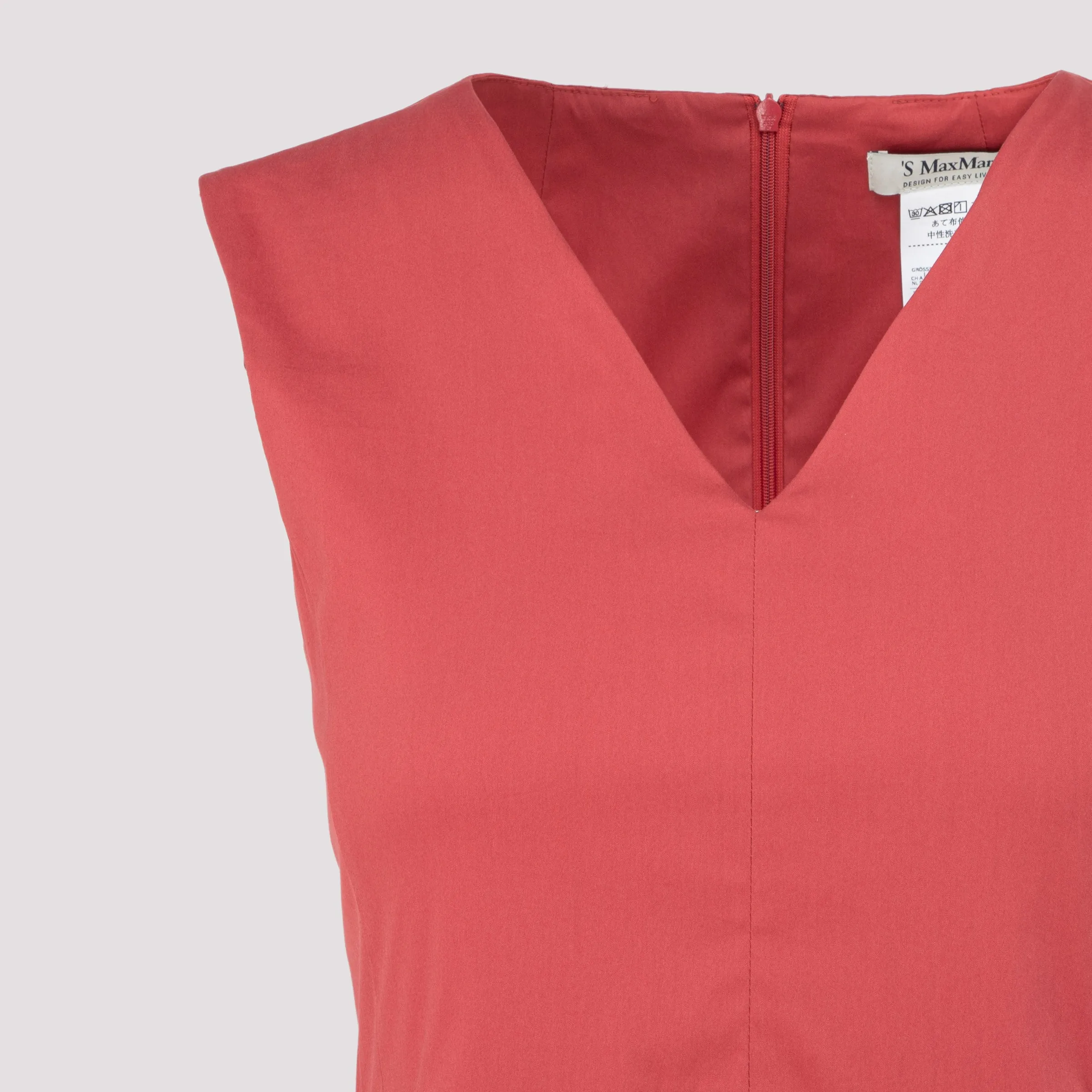 'S Max Mara Sleeveless Belted Dress