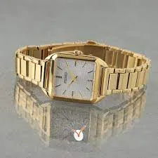 Seiko Gold Tone Watch Square Case Design