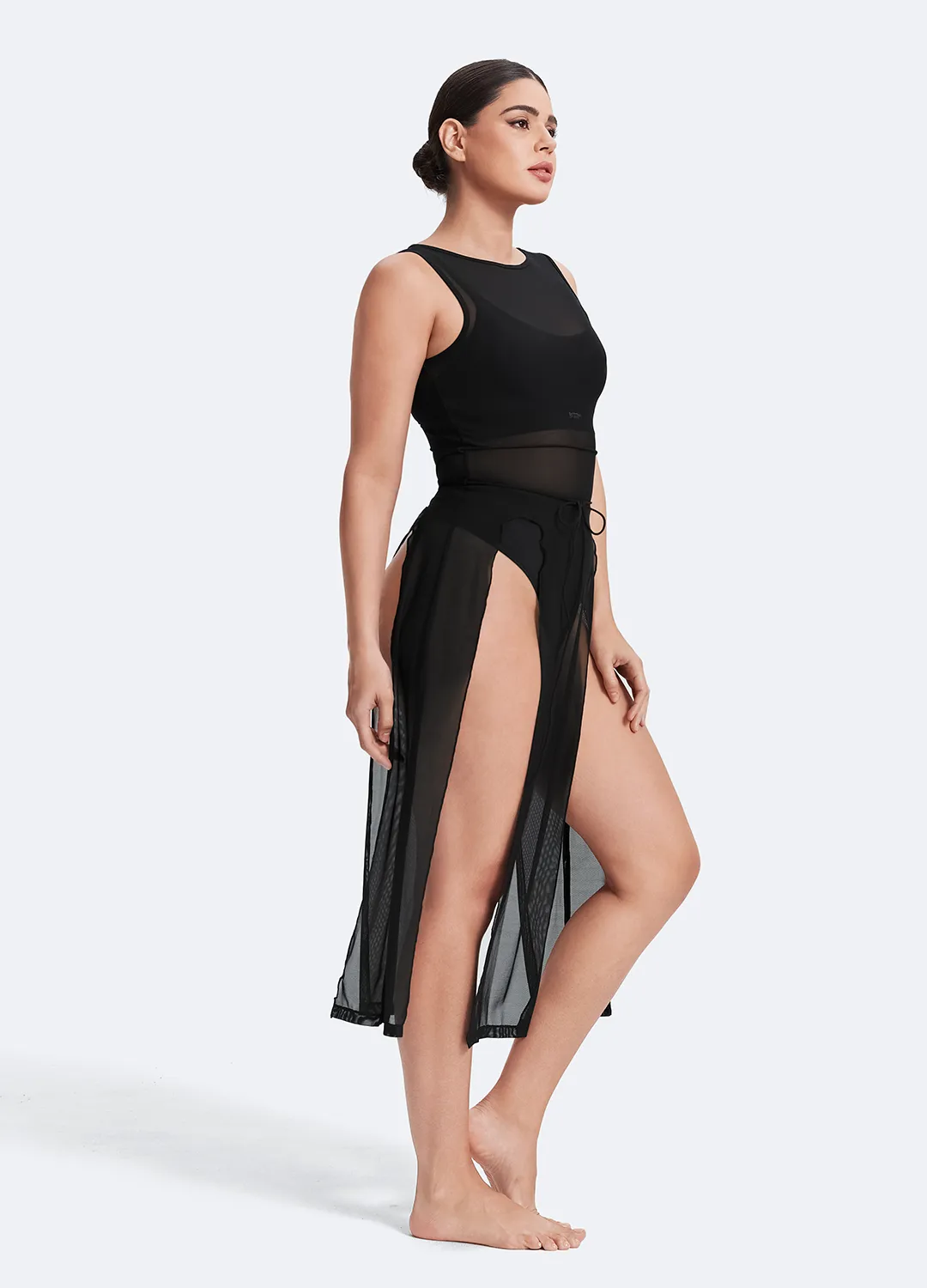 Sleek Dance Dress with Ties