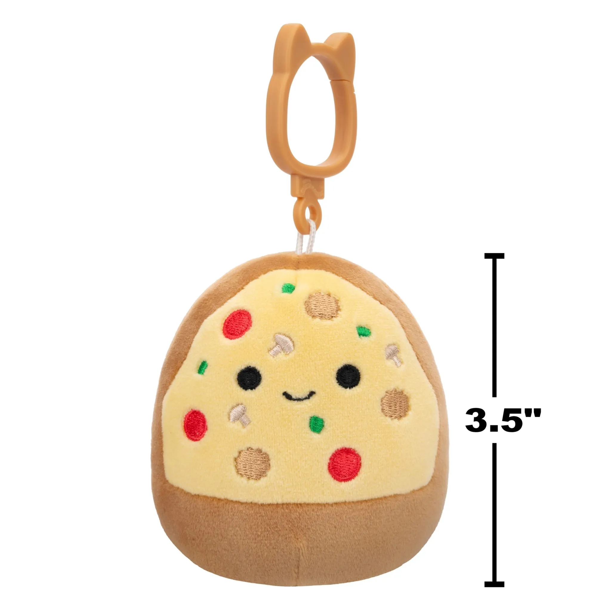 Squishmallows 3.5 Inch Plush Clip-On S20 Chea Supreme Pizza Slice