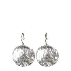 Sterling Silver Flat Shell Earrings