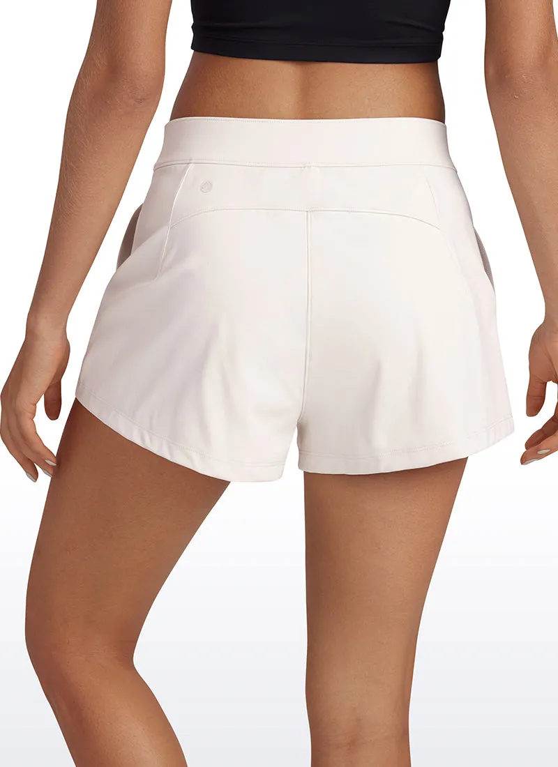 Stretch High-Rise Shorts with Pockets 2.5"