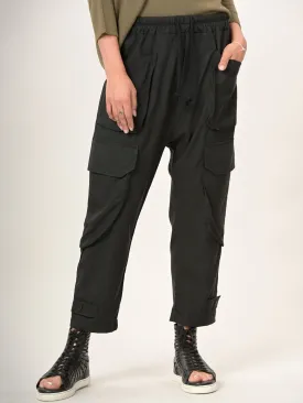 Tencel® Cotton Drawstring Cargo Pants